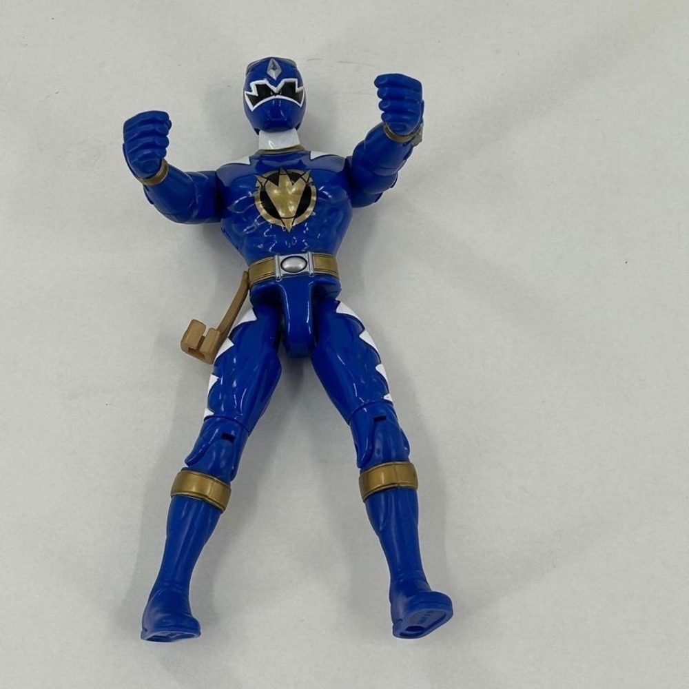 Bandai 2003 Power Rangers Dino Thunder Blue Ranger Action Figure Articulated 5in